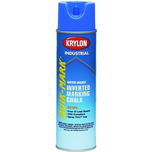Krylon Quik-Mark APWA Inverted Marking Chalks, 17 oz Aerosol, APWA Orange, Water-Based (12 CAN / CS)