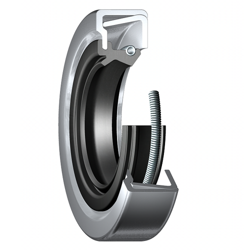 CR Seals 16121 Double Lip Oil Seal - Solid, 1.625 in Shaft, 2.437 in OD, 0.374 in Width, CRSHA1 Design, Nitrile Rubber (NBR) Lip Material