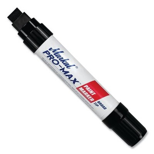 Markal PRO-MAX Paint Marker, Black, Jumbo Tip, Chisel (1 MKR / MKR)