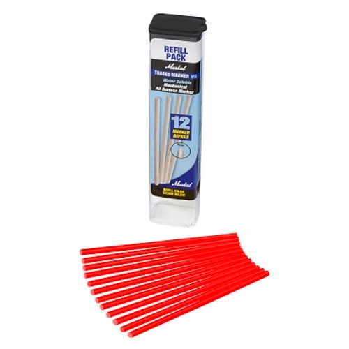 Markal General Purpose Markers, 4 mm Tip, Mechanical, Red (144 EA / CA)