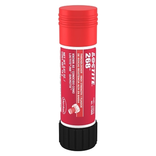 Loctite 268 High-Strength Threadlocker Solid Stick, 19 g, 1/4 in to 3/4 in dia, Red (1 EA / EA)
