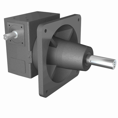 Hub City Cast Iron Single-Reduction Worm Reducer - 388 15/1 R WR 182TC STD FLANGE