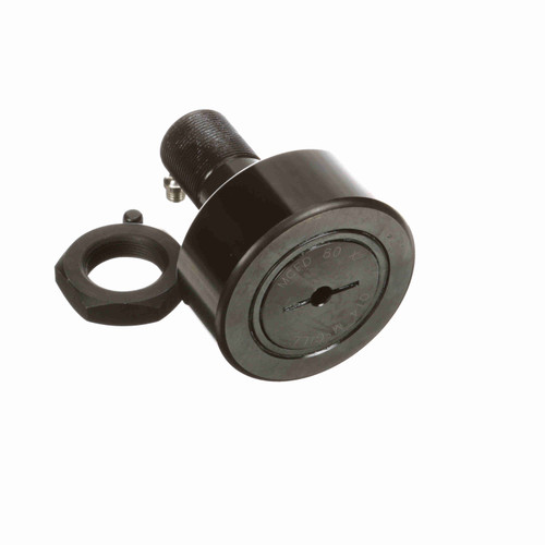 McGill CAMROL® Cylindrical Heavy Duty Metric Cam Follower - Stud Mount Roller - Screwdriver Slot - Shielded - MCFD 80 X