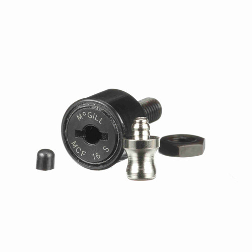 McGill CAMROL® Crowned Metric Cam Follower - Stud Mount Roller - Screwdriver Slot - MCF 16