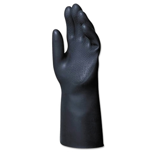 Chem-Ply N-360 Neoprene Gloves, Black, Z-Grip, Large (12 PR / BAG)