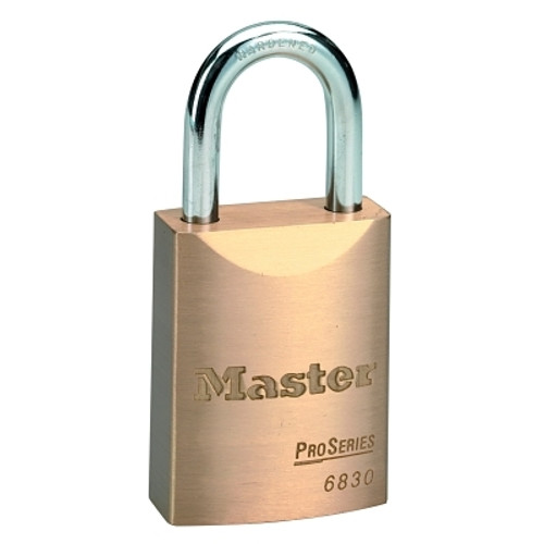 Weather Tough Solid Brass Padlocks, 3/8 in Diam., 1 1/2 in L X 29/32 in W (6 EA / BOX)