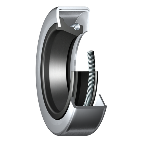 CR Seals 125X150X13 CRSH12 R Single Lip Oil Seal - Solid, 125 mm Shaft, 150 mm OD, 13 mm Width, CRSH12 Design, Nitrile Rubber (NBR) Lip Material