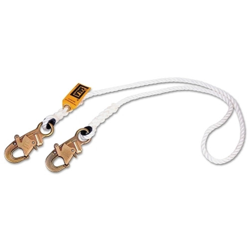Rope Positioning Nylon Lanyards, 6 ft, Self-Locking Snap Hook, 310 lb (1 EA)