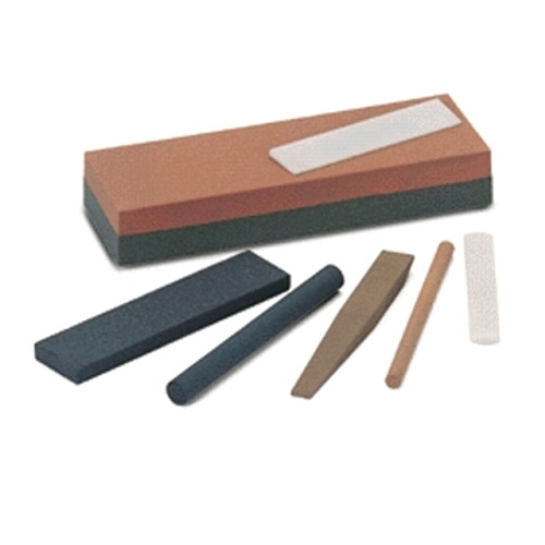 Norton Single Grit Abrasive Sharpening Benchstones, 4 X 1 X 1/4, Medium, India (5 EA / BOX)