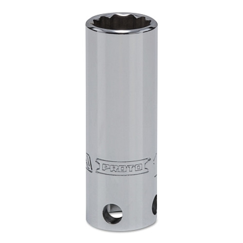Proto Tether-Ready Drive Deep Sockets, 3/8 in Drive, 13 mm, 2 1/8 in L, 12 Points (1 EA / EA)