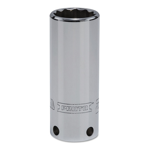 Proto Tether-Ready Drive Deep Sockets, 3/8 in Drive, 20 mm, 2 3/4 in L, 12 Points (1 EA / EA)