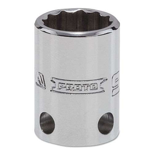 Proto Tether-Ready Drive Deep Sockets, 3/8 in Drive, 9/16 in, 1 1/8 in L, 12 Points (1 EA / EA)