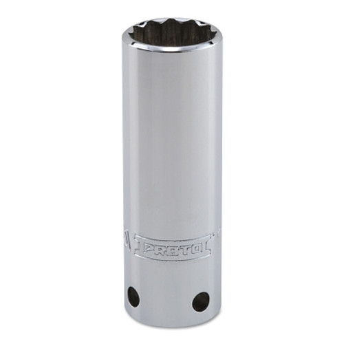 Proto Tether-Ready Drive Deep Sockets, 1/2 in Drive, 13/16 in, 3 1/4 in L, 12 Points (1 EA / EA)