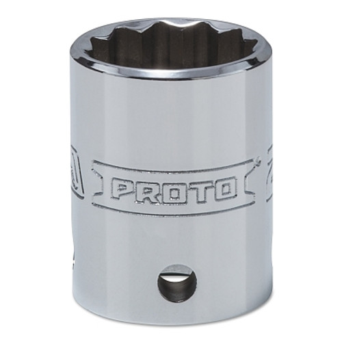 Proto Tether-Ready Drive Deep Sockets, 1/2 in Drive, 22 mm, 1 17/32 in L, 12 Points (1 EA / EA)