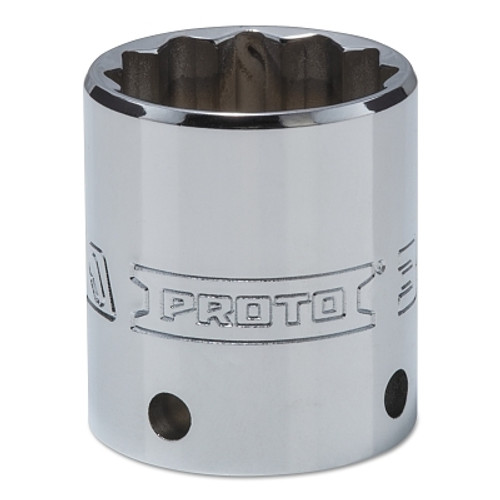 Proto Tether-Ready Drive Deep Sockets, 1/2 in Drive, 30 mm, 1 25/32 in L, 12 Points (1 EA / EA)