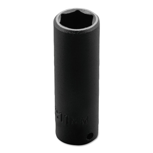 Proto Torqueplus Metric Deep Impact Sockets 1/4 in, 1/4 in Drive, 11 mm, 6 Points (1 EA / EA)