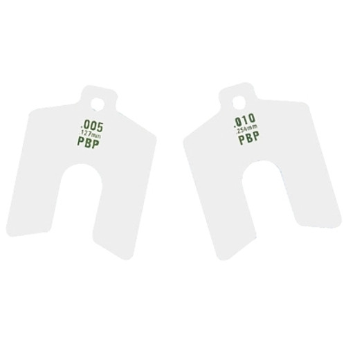 Precision Brand Decimal Slotted Shim Refill Packages, 0", Stainless Steel 300, 1/2" x 8" x 8" (1 PK / PK)