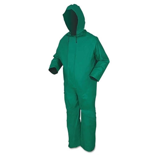 3881 Dominator Coverall, 0.42 mm, PVC/Poly/PVC, Green, Large (1 EA)