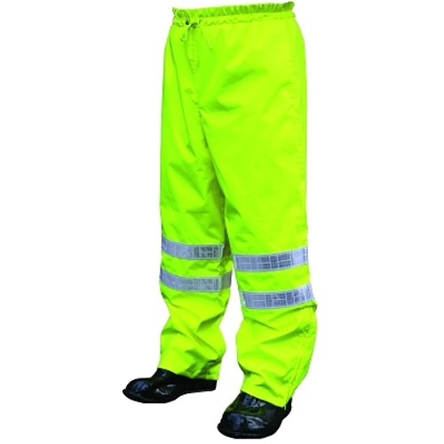 598RPW Luminator Breathable Elastic Waist Rain Pants, Fluorescent Lime, X-Large (1 EA)