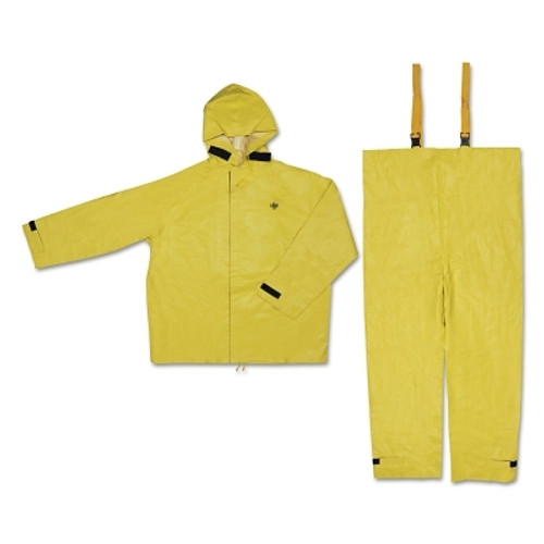 Hydroblast Suit Jacket with Attached Hood and Bib Pants, 0.35 mm, Neoprene/Nylon, Yellow, 2X-Large (1 EA)