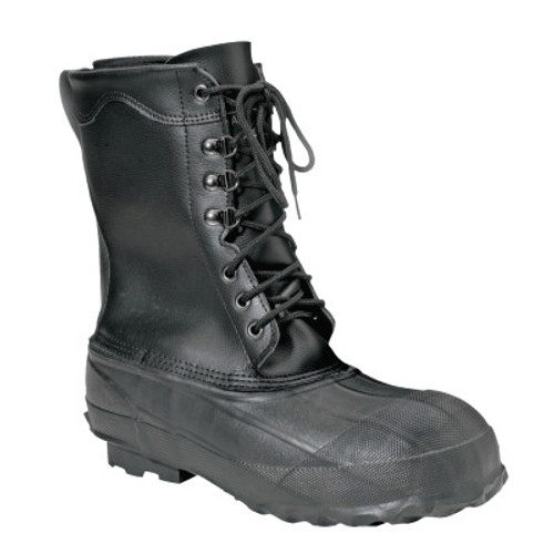 Honeywell Leather Top Insulated Work Boots, Size 10, 10 in H, Black (1 PR/EA)