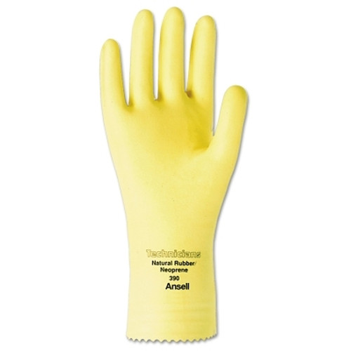 Technicians Gloves, Natural Latex/Neoprene Blend, Natural, 7 (12 PR / DZ)