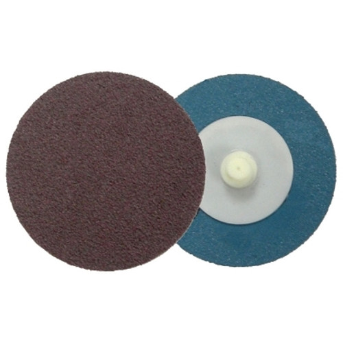 Weiler Plastic Button Style Blending Discs, Aluminum Oxide, 2 in Dia., 60 Grit (100 EA / PK)