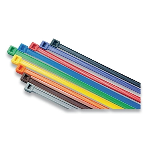 Anchor Brand General Purpose Cable Tie, 50 lb Tensile Strength, 11.1 in L, Yellow, 100 Ea/Bag (100 EA / BG)