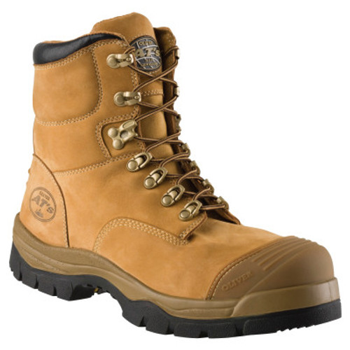 General Purpose Leather Work Boots, Size 15, 5 in H, Tan (1 PR / PR)