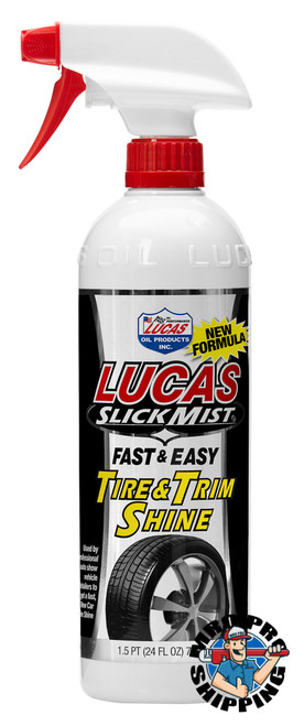 Lucas Oil Slick Mist Tire & Trim Shine, 24 fl oz. (6 BTL / CS)