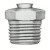Alemite Relief Fittings, Straight, 1/2 in, Male/Male, 1/8 in (PTF), 15 psi (500 EA / BOX)