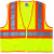 GloWear 8230Z Class 2 Two-Tone Vests, L/XL, Lime (1 EA)