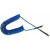 Flexcoil Polyurethane Self-Storing Air Hoses, 1.08 lb @ 1 ft, 3/8 in O.D. (1 EA)