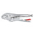 Apex Tool Group Locking Jaw Pliers, Curved Jaw, 7 in Long (1 EA/EA)