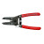 Needle Nose Wire Strippers & Cutters, 6 in, 10-22 AWG, Spring Open/Lock; Red (1 EA)