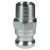 Andrews/Boss-Lock Type F Cam and Groove Adapters, 1 in x 1 in NPT Male, Aluminum (10 EA / BX)