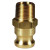 Andrews/Boss-Lock Type F Cam and Groove Adapters, 1 in x 1 in (NPT) Male, Brass (10 EA / BOX)