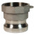 Andrews/Boss-Lock Type A Cam and Groove Adapters, 3/4 in (NPT) Female, Brass (10 EA / BOX)