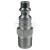 DF-Series Industrial Male Plug, 1/4 in, Steel (10 EA / BG)