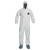 ProShield 50 Hooded Coveralls w/Attached Boots and Elastic Wrists, White, 3X-Large (25 EA / CA)