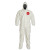 Tychem SL Coveralls attacheD/Socks, 3XL, Hood/Boots, Elastic Wrists, Zip (12 EA / CA)