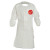 Tychem 4000 Long Sleeved Apron with Elastic Wrists, 29 in W x 46-1/2 in L, Tyvek/Saranex 23-P, White, 3X-Large (25 EA / CA)