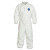 Tyvek 400 Collared Coveralls, Elastic Ankles/Wrists/Waist, Front Zipper, Serged Seams, White, Medium (1 CA / CA)