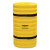 Column Protector, 12 in, Blown Molded HDPE, 24 in W x 24 in D x 42 in H, Yellow (1 EA)