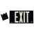 Glo High Performance Glow-In-The-Dark Exit Signs, Black, Double Face (1 EA)