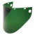 High Performance Faceshield Windows, , Dark Green, Extended View, 19-3/4 in W x 9 in L (1 EA)