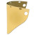 High Performance Faceshield Window, Gold, Extended View, 19-3/4 in x 9 in (1 EA)