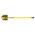 Round Point Shovels, 11 1/4 X 9 Blade, Fiberglass Straight Handle (1 EA)