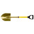 Round Point Shovels, 11 1/4 in X 9 in Blade, Fiberglass D-Handle (1 EA)