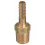 Western Enterprises Brass Hose Adaptors, NPT Thread/Barb, Brass, 3/8 in (1 EA / EA)